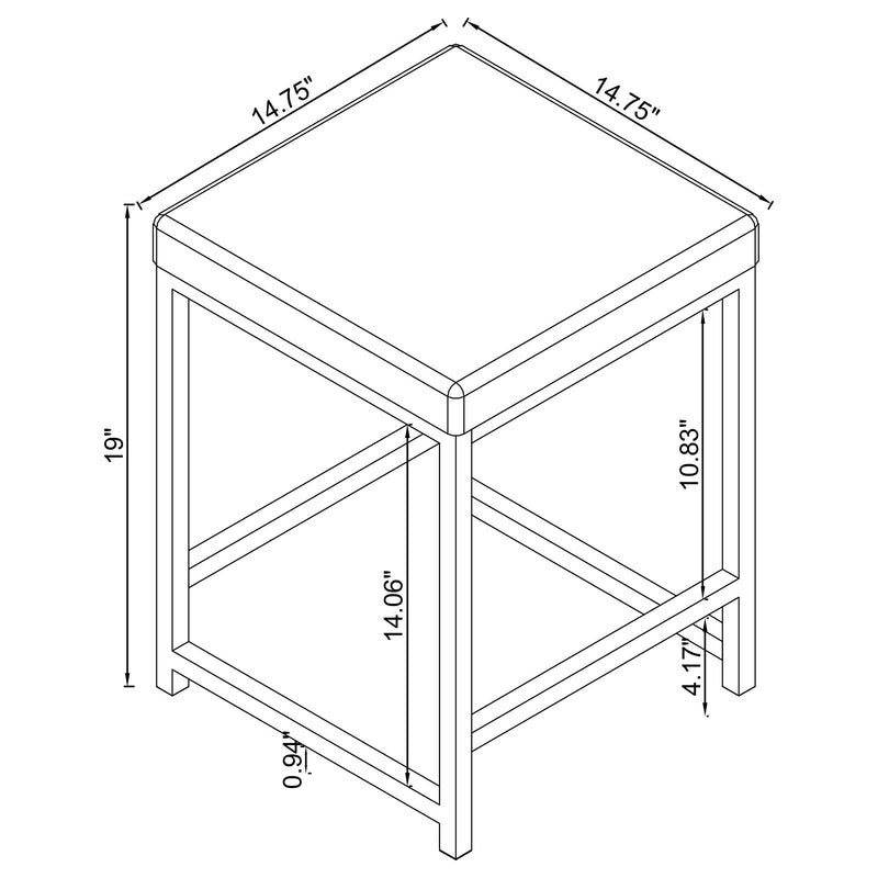 LGC935934 White and Chrome 3 Drawer Vanity Set With Lighted Mirror and Stool