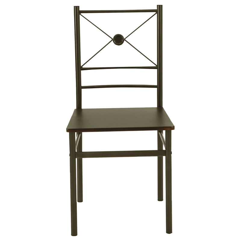 LGC100033 5 Piece Rectangular Dining Table Set Dark Bronze