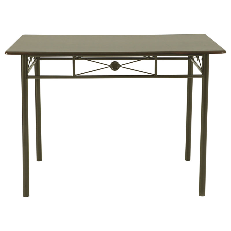 LGC100033 5 Piece Rectangular Dining Table Set Dark Bronze