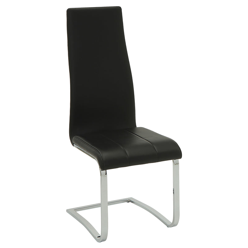 LGC102310-S5K 5 Piece Dining Table Set White High Gloss and Black