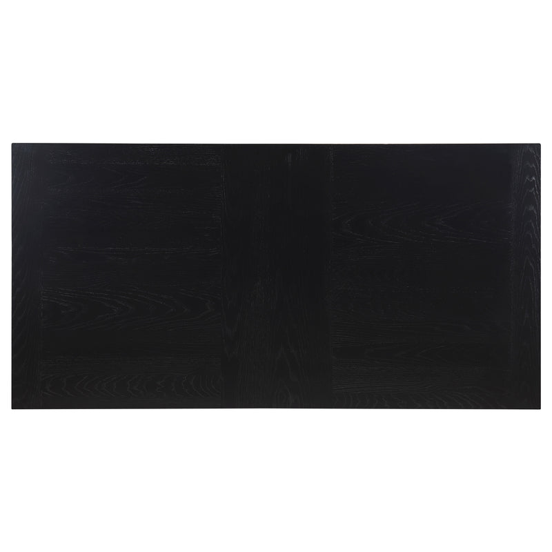 LGC106251-S7 Black 7 Piece Rectangular Dining Table Set