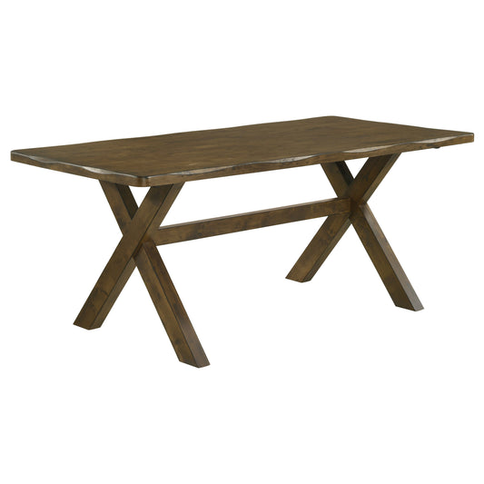 LGC106381-S6 6 Piece Rectangular Dining Table Set Nutmeg