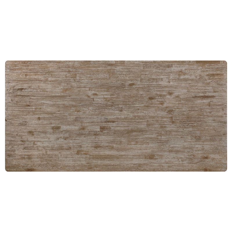 LGC108221-S6 Charcoal Sand Through 6 Piece Rectangular Dining Table Set