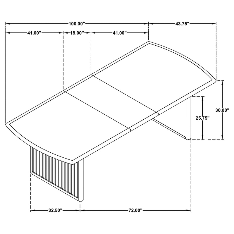LGC108231-S9 Black 9 Piece Extension Leaf Dining Table Set