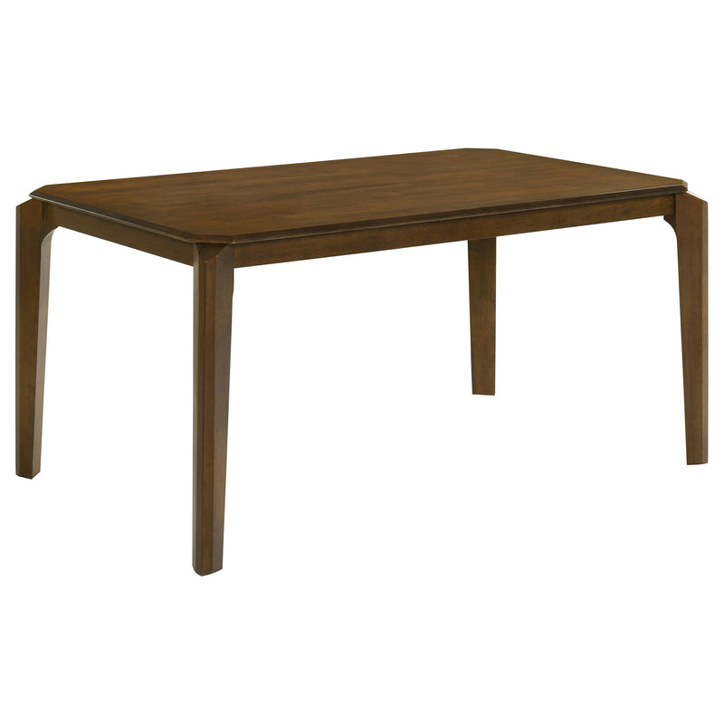 LGC108921-S7 7 Piece Rectangular Dining Set Dark Brown