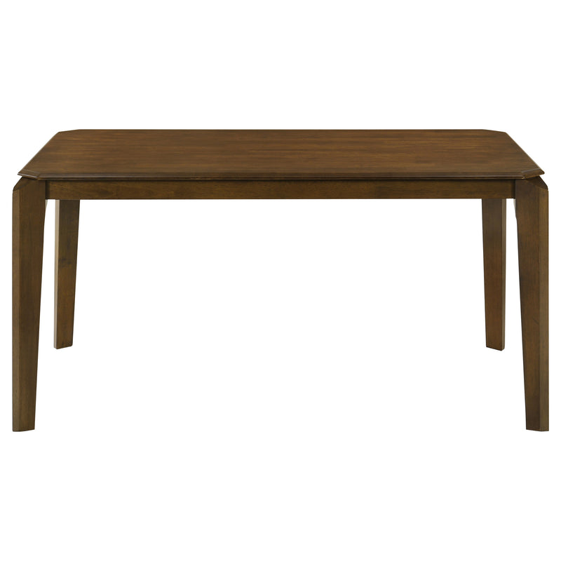 LGC108921-S7 7 Piece Rectangular Dining Set Dark Brown