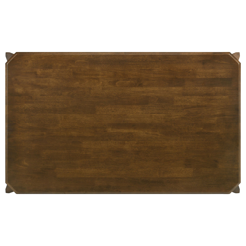 LGC108921-S7 7 Piece Rectangular Dining Set Dark Brown