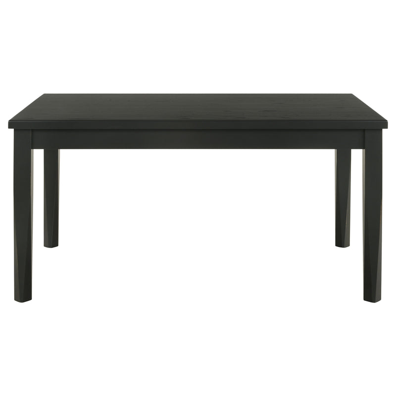 LGC110281-S7 7 Piece Rectangular Dining Set Washed Black