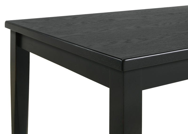LGC110281-S7 7 Piece Rectangular Dining Set Washed Black