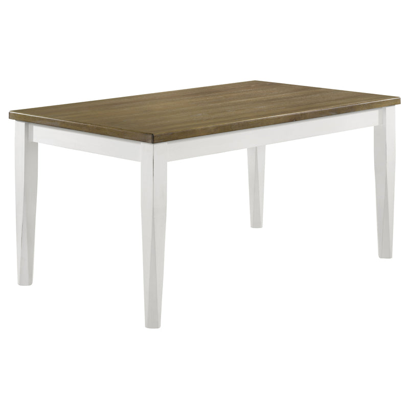 LGC110411-S7 7 Piece Rectangular Dining Set Distressed White