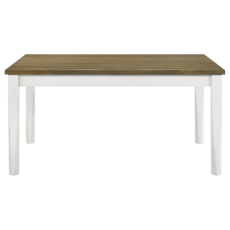 LGC110411-S7 7 Piece Rectangular Dining Set Distressed White