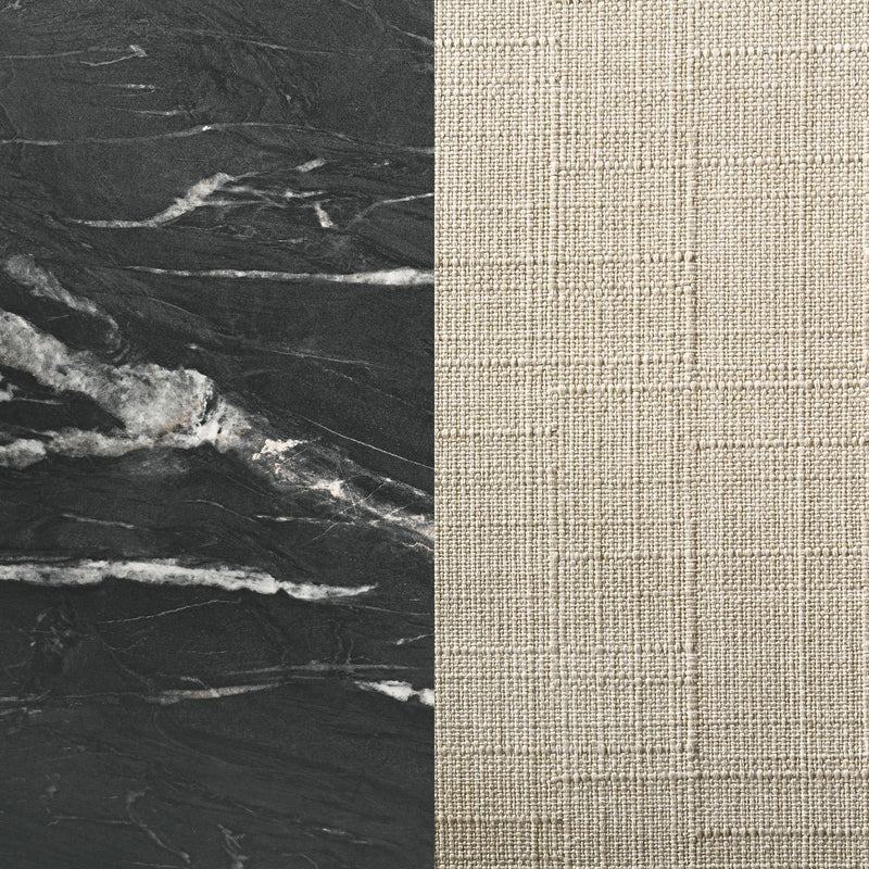 LGC121251-S7 Black 7 Piece Extension Leaf Dining Table Set