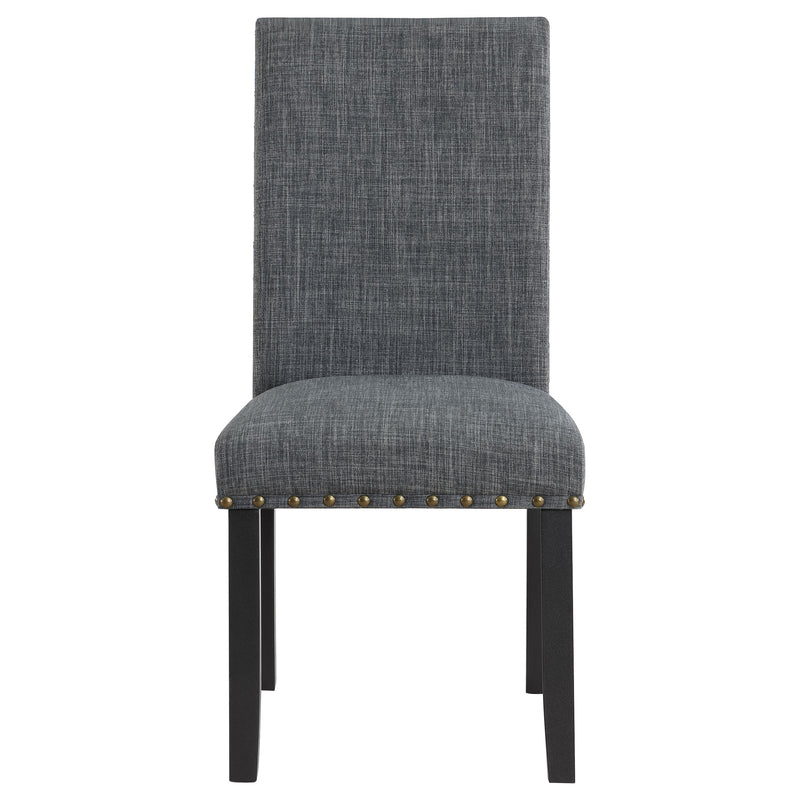 LGC150366 6 Piece Rectangular Dining Table Set Grey and Black