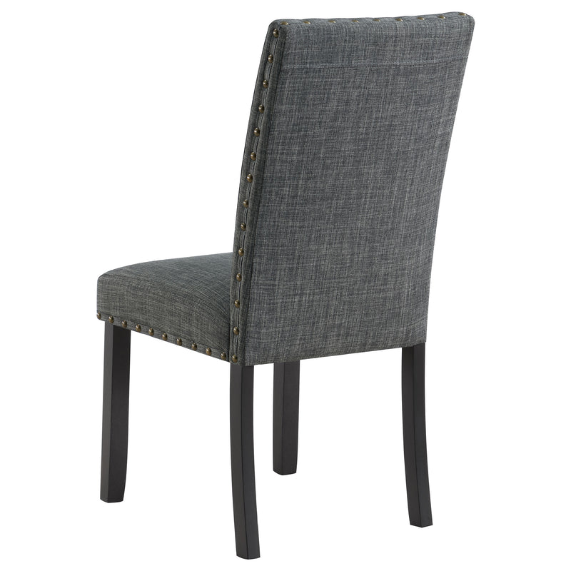 LGC150366 6 Piece Rectangular Dining Table Set Grey and Black