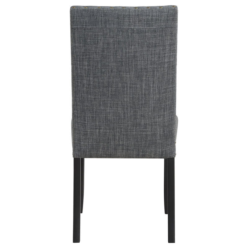 LGC150366 6 Piece Rectangular Dining Table Set Grey and Black