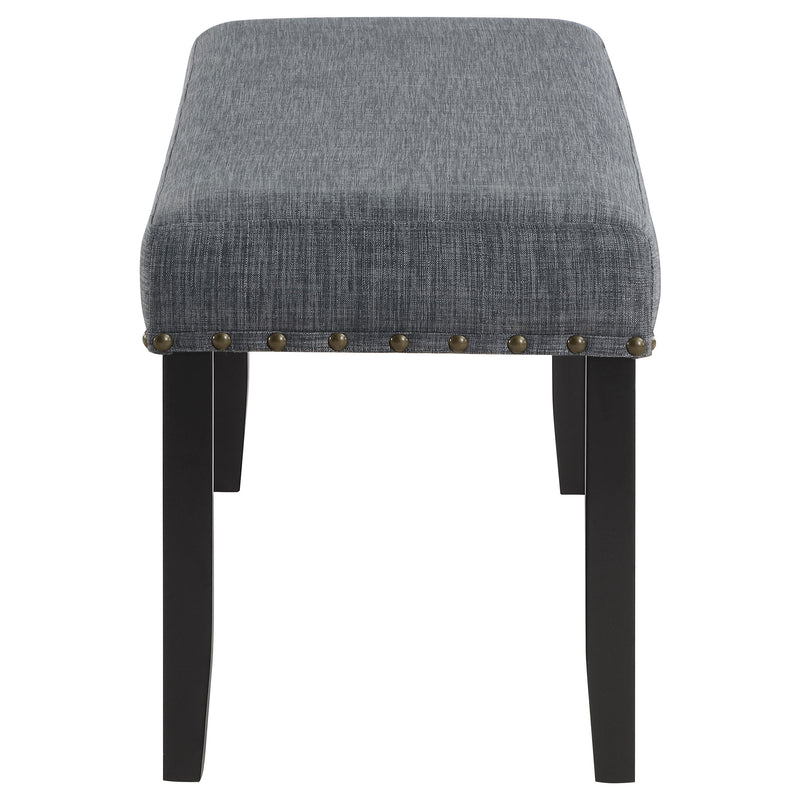 LGC150366 6 Piece Rectangular Dining Table Set Grey and Black