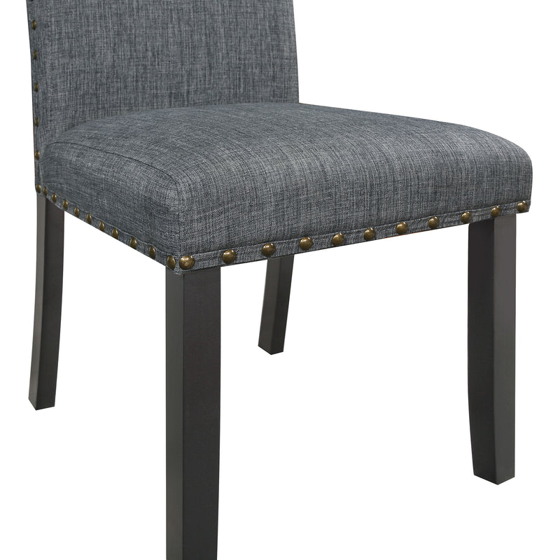 LGC150366 6 Piece Rectangular Dining Table Set Grey and Black