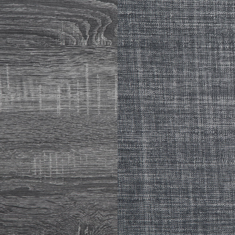 LGC150366 6 Piece Rectangular Dining Table Set Grey and Black