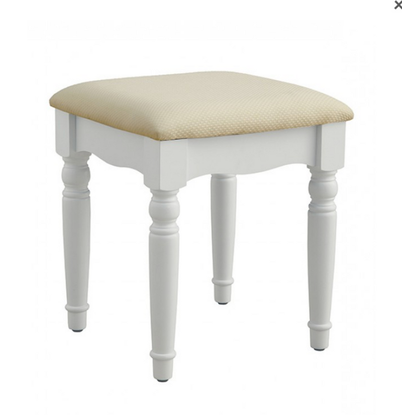 LGFAATHY Tri-Fold Mirror 9 Drawers Vanity With Stool-Available in White or Gray