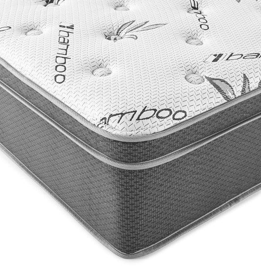LGC350363Q Bamboo Top Memory Foam Hybrid Mattress 13 Inch - 5 Sizes Available