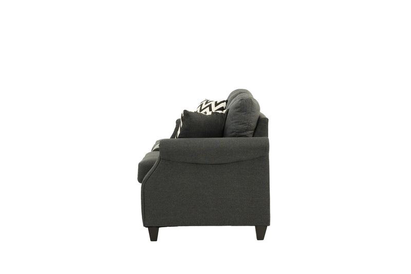 LGPF6411 2 Pieces Blue Gray Sofa And Loveseat Set