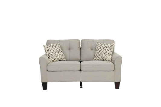 LGPF6534 2 Piece Beige Sofa and Loveseat Set