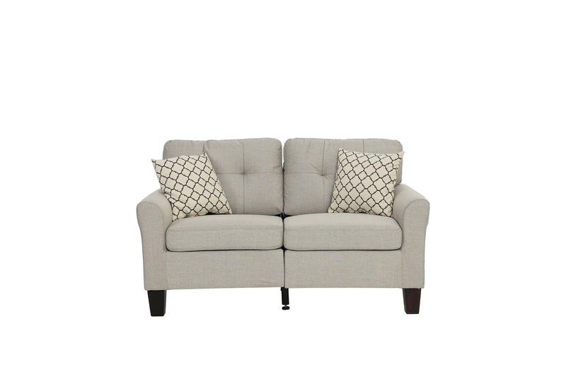 LGPF6534 2 Piece Beige Sofa and Loveseat Set