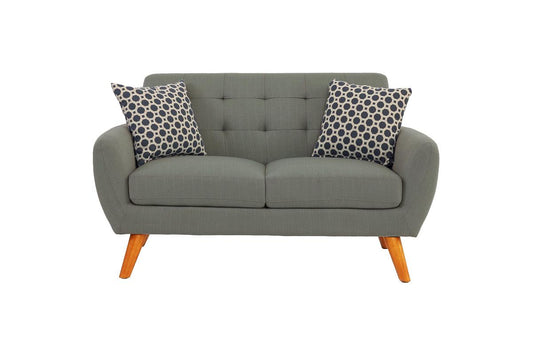 LGPF6912 2 Pieces Gray Retro Style Sofa Set