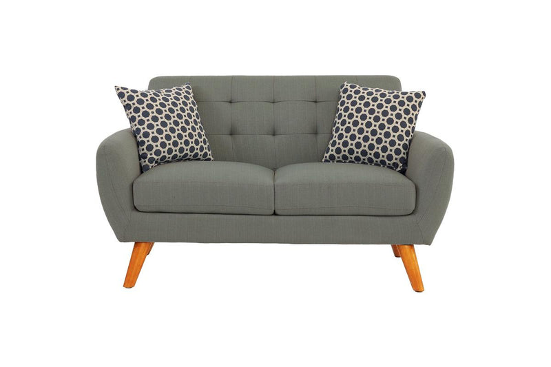 LGPF6912 2 Pieces Gray Retro Style Sofa Set