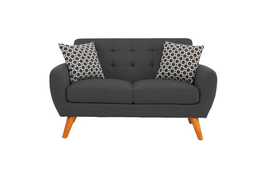 LGPF6913 Ash Black 2 Pieces Retro Sofa Set