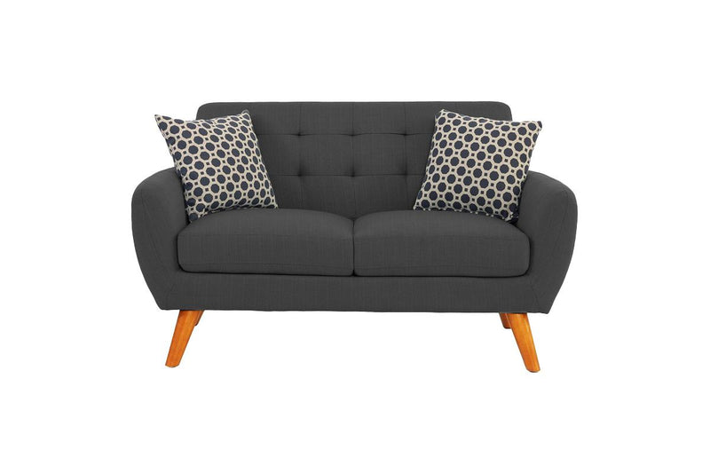 LGPF6913 Ash Black 2 Pieces Retro Sofa Set