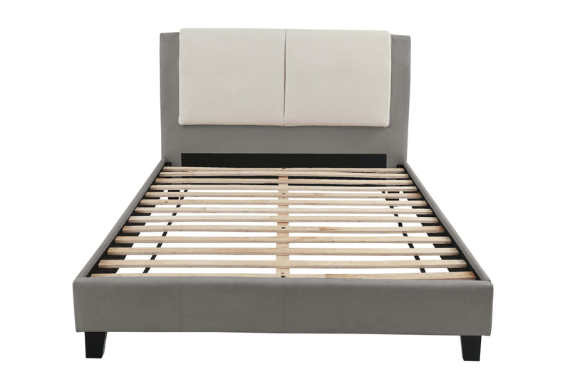 LGPF9337CK Two Squares Headboard Bed in Brown or White