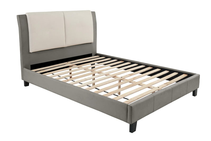 LGPF9337CK Two Squares Headboard Bed in Brown or White