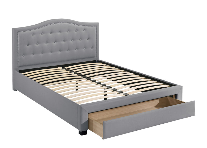 LGF9527CK Clean Chic Linen Bed With Button Tufted Headboard- Available in 3 Colors