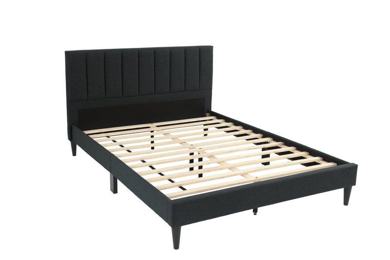LGF9534CK Vertical Tufting Fabric Headboard Bed