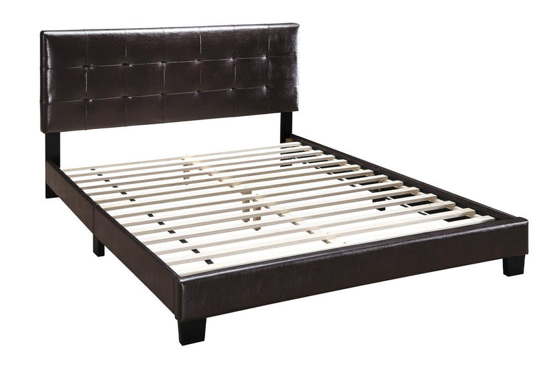 LGF9566Q Classic Upholstered Faux Leather Queen Bed - Available in 3 Colors