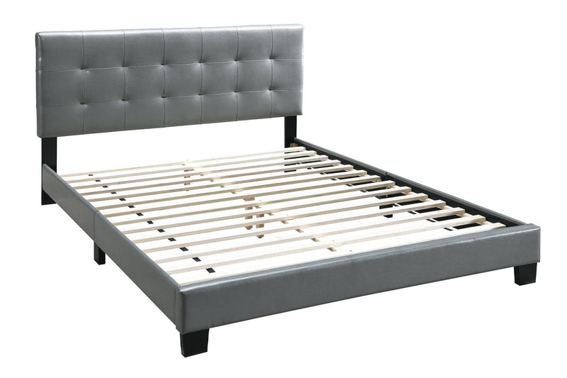 LGF9566Q Classic Upholstered Faux Leather Queen Bed - Available in 3 Colors