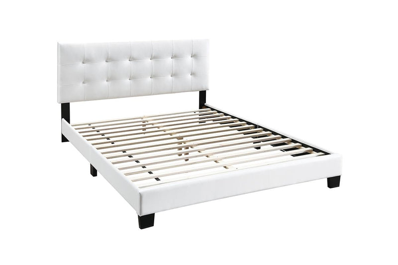 LGF9566Q Classic Upholstered Faux Leather Queen Bed - Available in 3 Colors