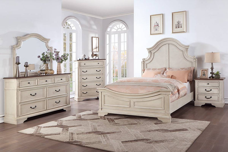 LGF9617Q Cream Renaissance Style Bed
