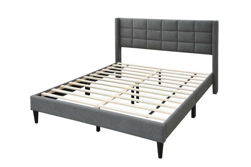 LGF9650Q Modern Classic Squared Upholstered Headboard Bed