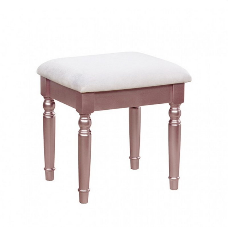 LGFATRACY Tri-Fold Metallic Pink 7 Drawers Vanity Set- 3 Colors Available