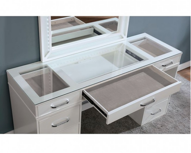 LGFAVICKIE Classic Vanity Set With Lighted Mirror and 1 Shelf