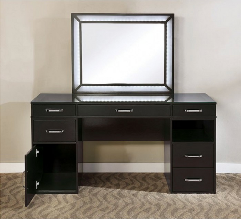 LGFAVICKIE Classic Vanity Set With Lighted Mirror and 1 Shelf